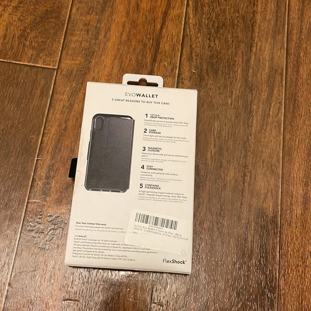 tech21 Protective Evo Wallet Card Storage Magnetic Close Case iPhone XS …